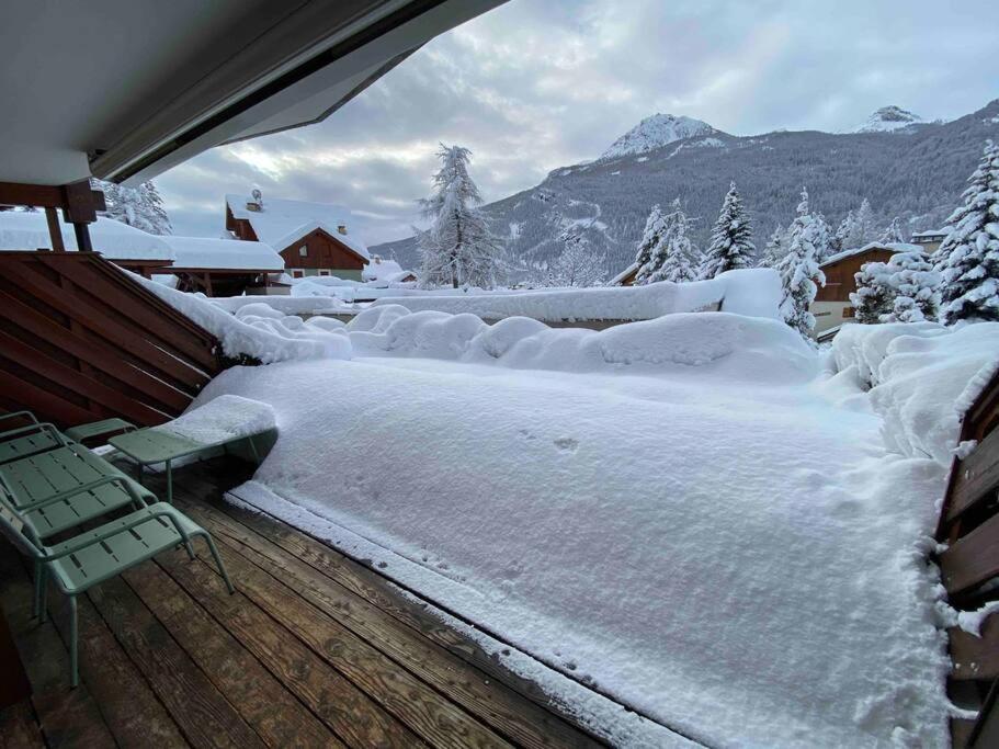 Appartement 4 Pers Grande Terrasse Vue Pistes Ski سا شيفري المظهر الخارجي الصورة
